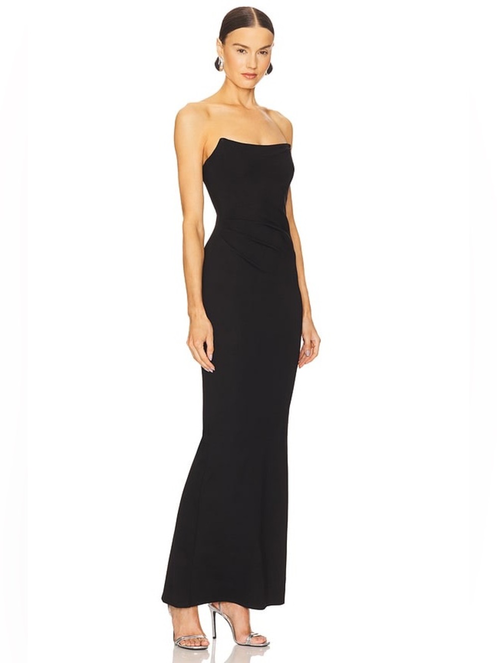 NWT Michael Costello x Revolve Black Strapless Evening Gown Small - Picture 1 of 14